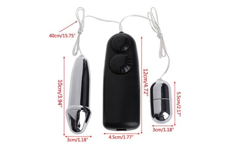 Review Trứng rung tình yêu 2 đầu inox 3 pin  cao cấp